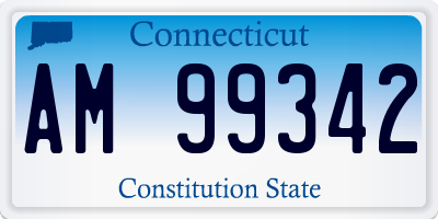 CT license plate AM99342
