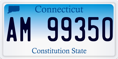 CT license plate AM99350