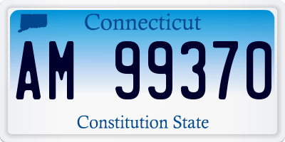 CT license plate AM99370