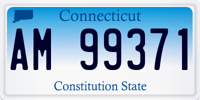 CT license plate AM99371