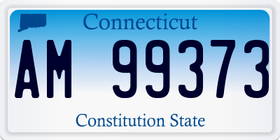 CT license plate AM99373