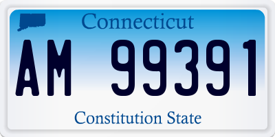 CT license plate AM99391