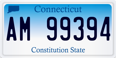 CT license plate AM99394