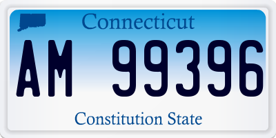 CT license plate AM99396
