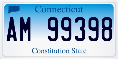 CT license plate AM99398
