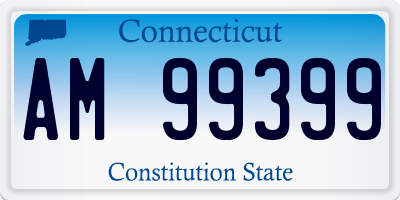 CT license plate AM99399