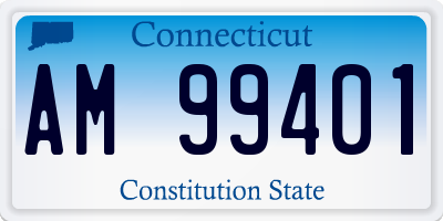 CT license plate AM99401