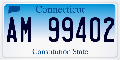 CT license plate AM99402
