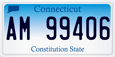 CT license plate AM99406