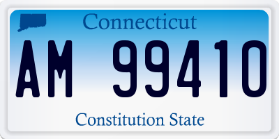 CT license plate AM99410