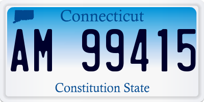 CT license plate AM99415