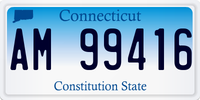 CT license plate AM99416
