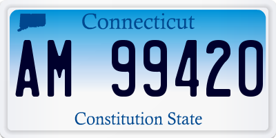 CT license plate AM99420