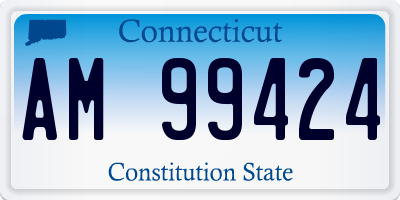 CT license plate AM99424