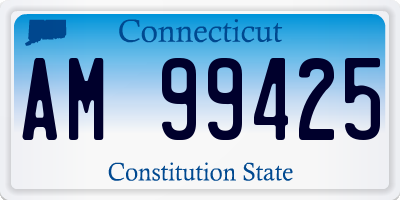 CT license plate AM99425
