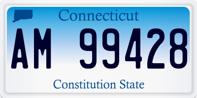 CT license plate AM99428