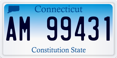 CT license plate AM99431