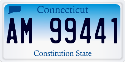CT license plate AM99441