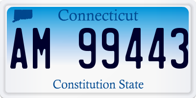 CT license plate AM99443