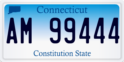 CT license plate AM99444