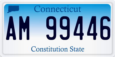 CT license plate AM99446