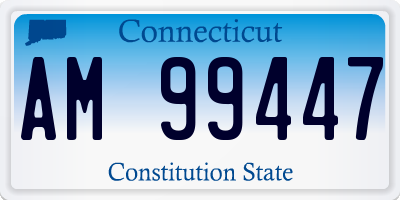 CT license plate AM99447