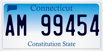 CT license plate AM99454