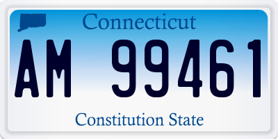 CT license plate AM99461