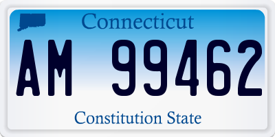 CT license plate AM99462