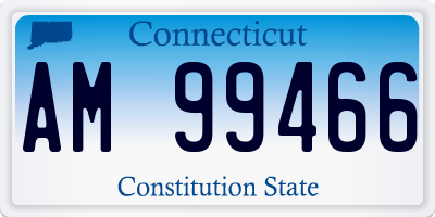CT license plate AM99466