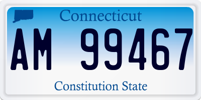 CT license plate AM99467