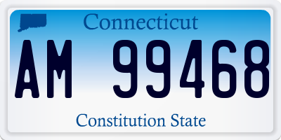 CT license plate AM99468