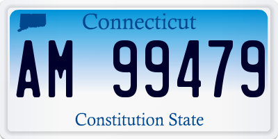 CT license plate AM99479