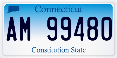 CT license plate AM99480