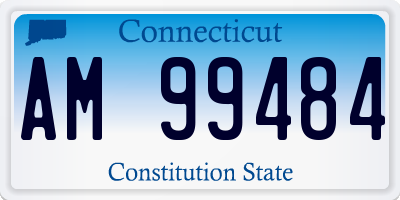 CT license plate AM99484