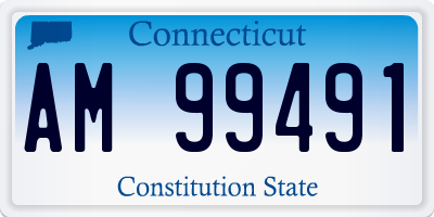 CT license plate AM99491