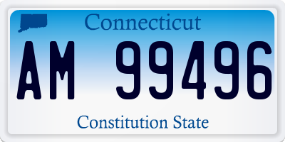 CT license plate AM99496