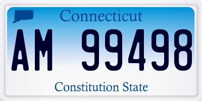 CT license plate AM99498