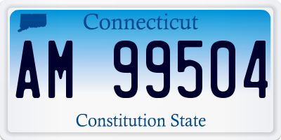CT license plate AM99504
