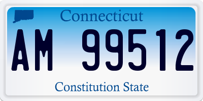 CT license plate AM99512