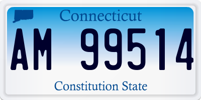 CT license plate AM99514