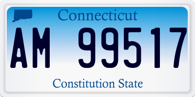CT license plate AM99517