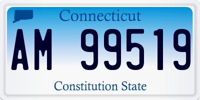CT license plate AM99519