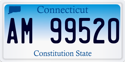 CT license plate AM99520