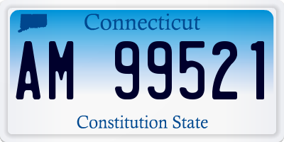 CT license plate AM99521