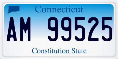 CT license plate AM99525