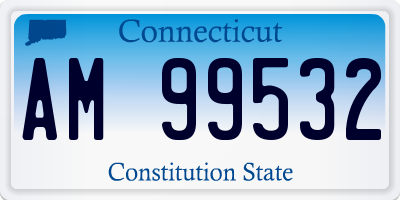 CT license plate AM99532