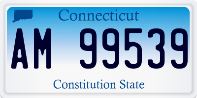 CT license plate AM99539