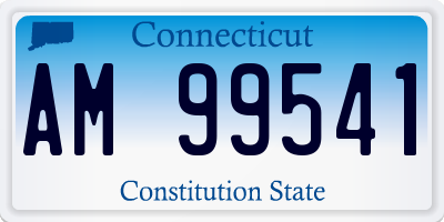 CT license plate AM99541