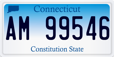 CT license plate AM99546